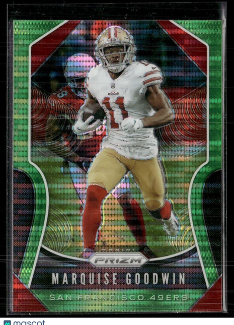 2019 PRIZM GREEN PULSAR MARQUISE GOODWIN 49ERS