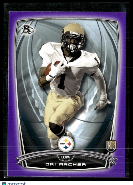 2014 BOWMAN PURPLE ROOKIE DRI ARCHER STEELERS