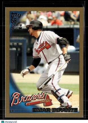 2010 TOPPS GOLD /2010 OMAR INFANTE BRAVES