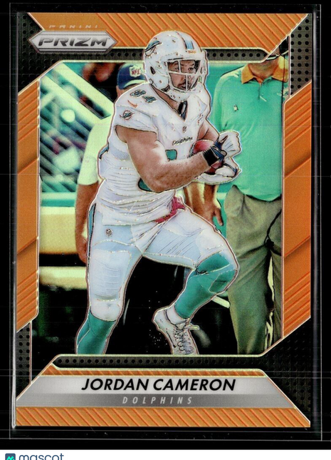 2016 PRIZM ORANGE 197/299 JORDAN CAMERON DOLPHINS
