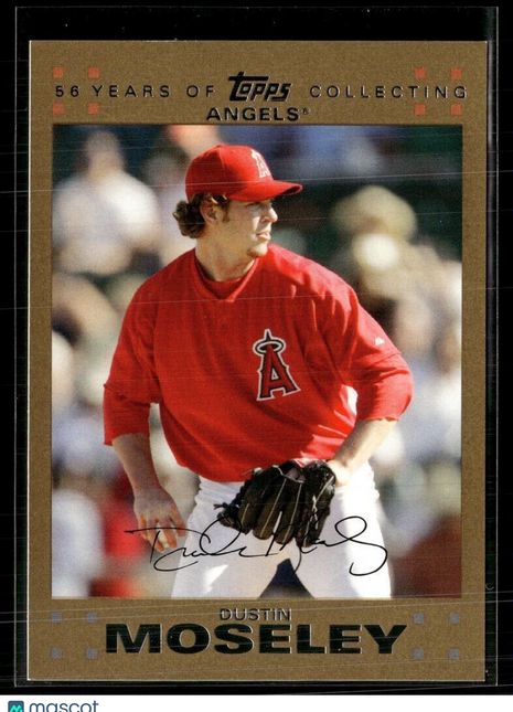 2007 TOPPS GOLD /2007 DUSTIN MOSELEY ANGELS