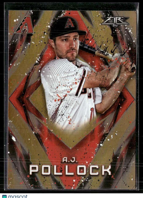 2017 TOPPS FIRE ORANGE /299 AJ POLLOCK DBACKS