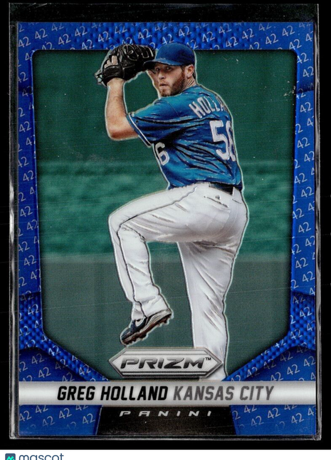 2014 PRIZM BLUE JACKIE ROBINSON 42 /42 135 Greg Holland - Kansas City Royals