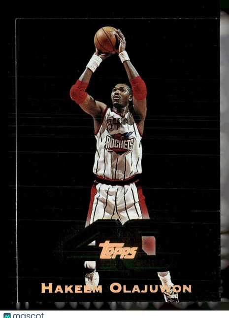 1996-97 TOPPS 40 HAKEEM OLAJUWON ROCKETS