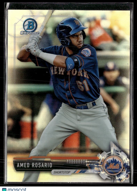 2017 BOWMAN CHROME REFRACTOR /499 AMED ROSARIO METS
