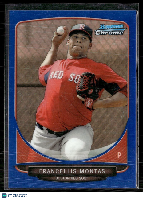 2013 BOWMAN CHROME BLUE /150 FRANCELLIS MONTAS RED SOX