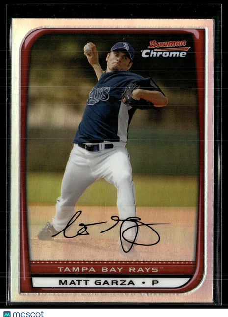 2008 BOWMAN CHROME REFRACTOR MATT GARZA RAYS