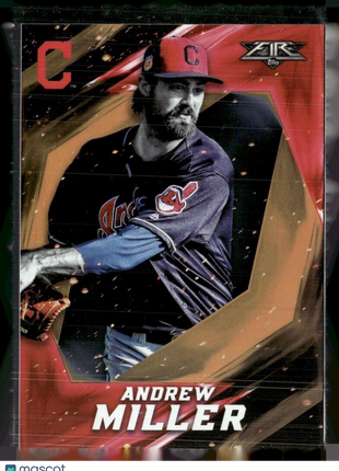 2017 TOPPS FIRE ORANGE /299 ANDREW MILLER INDIANS