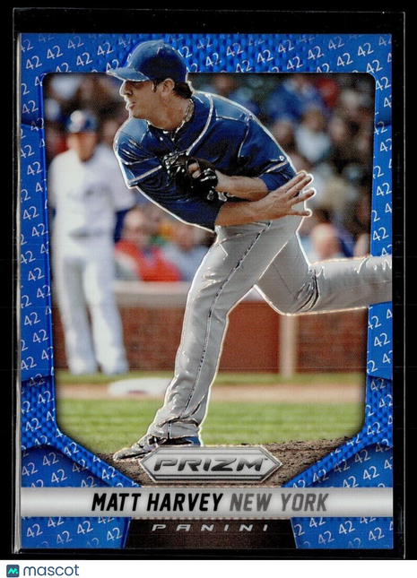 2014 PRIZM BLUE JACKIE ROBINSON 42 /42 21 Matt Harvey - New York Mets