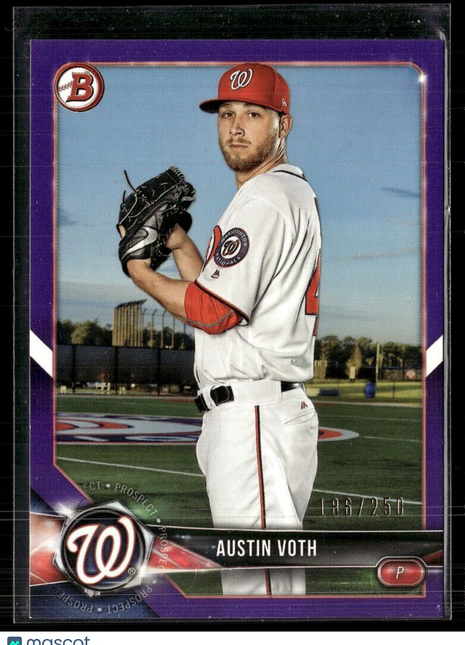 2018 BOWMAN PURPLE /250 AUSTIN VOTH NATIONALS