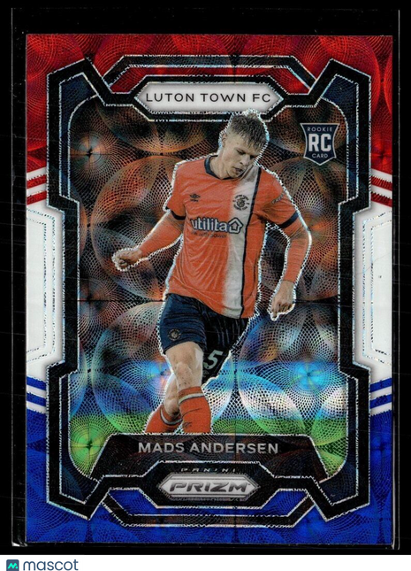 2023-24 PRIZM PL RED WHITE BLUE SCOPE ROOKIE MADS ANDERSEN LUTON TOWN