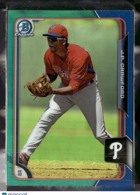 2015 BOWMAN CHROME BLUE /150 JP CRAWFORD PHILLIES