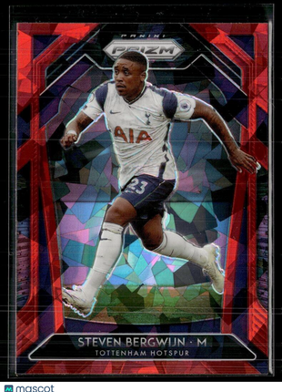2020-21 PRIZM PL RED ICE STEVEN BERGWIJN TOTTENHAM HOTSPUR
