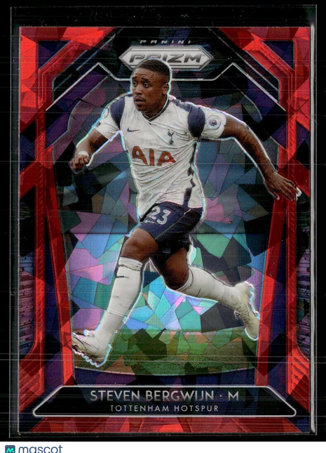 2020-21 PRIZM PL RED ICE STEVEN BERGWIJN TOTTENHAM HOTSPUR