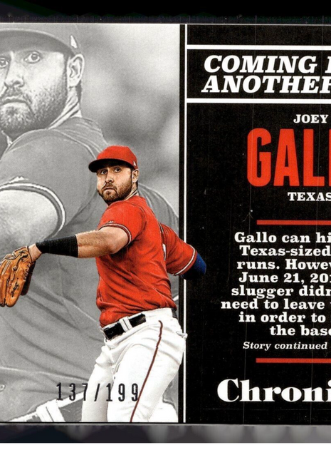 2017 CHRONICLES GREEN /199 JOEY GALLO RANGERS