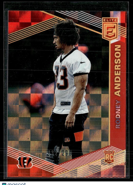 2019 ELITE RED ROOKIE /299 RODNEY ANDERSON BENGALS