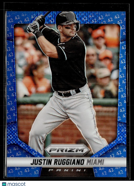 2014 PRIZM BLUE JACKIE ROBINSON 42 /42 36 Justin Ruggiano - Miami Marlins