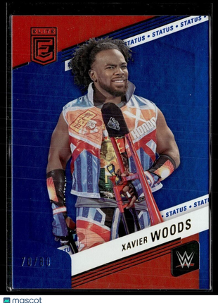 2023 WWE ELITE BLUE STATUS /80 XAVIER WOODS