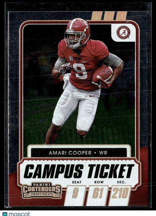 2021 CONTENDERS DRAFT CAMPUS TICKET AMARI COOPER ALABAMA