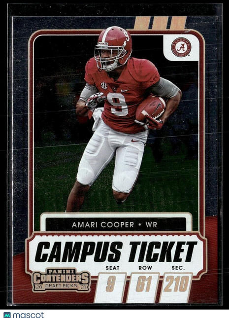 2021 CONTENDERS DRAFT CAMPUS TICKET AMARI COOPER ALABAMA
