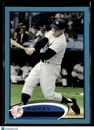 2012 TOPPS WALMART BLUE MICKEY MANTLE YANKEES