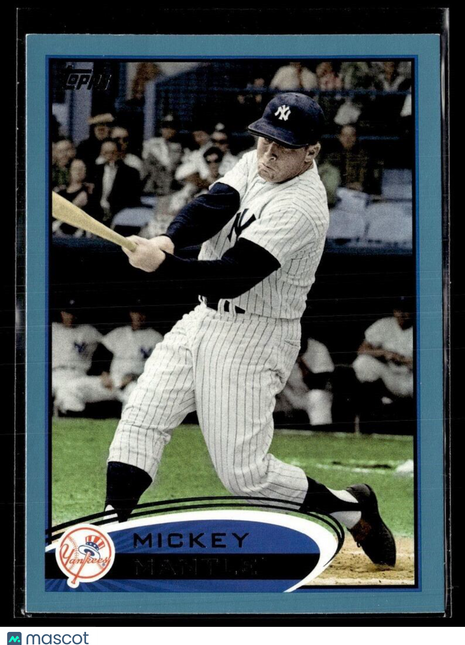 2012 TOPPS WALMART BLUE MICKEY MANTLE YANKEES