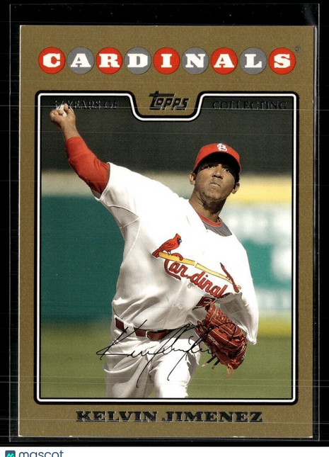 2008 TOPPS GOLD /2008 KELVIN JIMENEZ CARDINALS