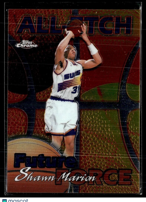 1999-00 TOPPS CHROME ALL ETCH FUTURE FORCE SHAWN MARION SUNS