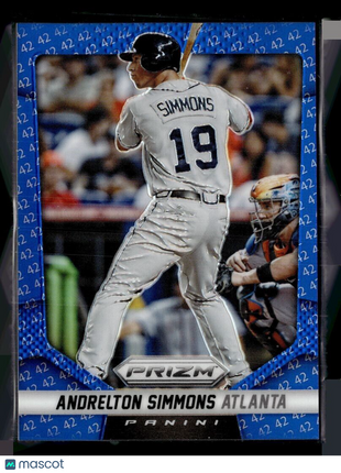 2014 PRIZM BLUE JACKIE ROBINSON 42 /42 61 Andrelton Simmons - Atlanta Braves