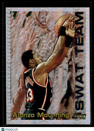 1995-96 TOPPS SWAT TEAM ALONZO MOURNING HEAT