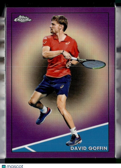 2021 TOPPS CHROME TENNIS PURPLE /199 26 David Goffin