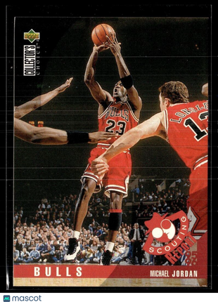 1995-96 UD COLLECTORS CHOICE SCOUTING REPORT MICHAEL JORDAN BULLS