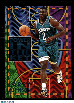 1994-95 FLEER ULTRA POWER IN KEY LARRY JOHNSON HORNETS