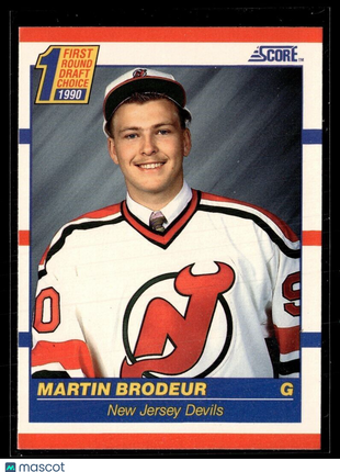 1990-91 SCORE 1ST ROUND DRAFT PICK MARTIN BRODEUR DEVILS