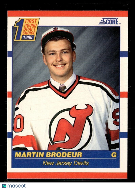 1990-91 SCORE 1ST ROUND DRAFT PICK MARTIN BRODEUR DEVILS