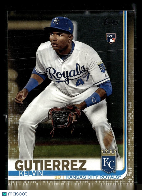 2019 TOPPS GOLD /2019 ROOKIE KELVIN GUTIERREZ ROYALS