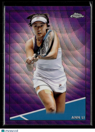 2021 TOPPS CHROME TENNIS PURPLE WAVE /199 40 Ann Li