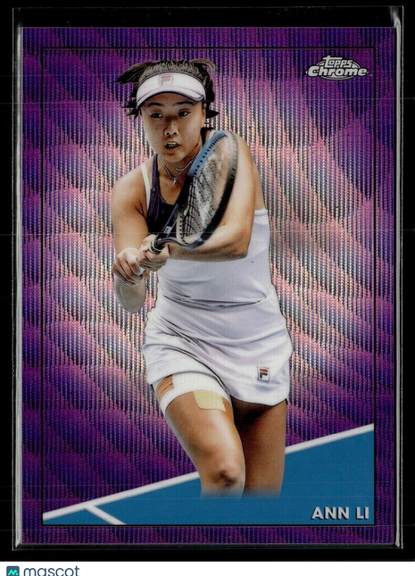 2021 TOPPS CHROME TENNIS PURPLE WAVE /199 40 Ann Li