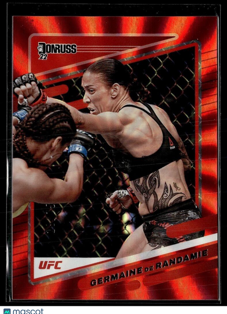 2022 DONRUSS UFC RED SPIRAL /75 GERMAINE DE RANDAMIE