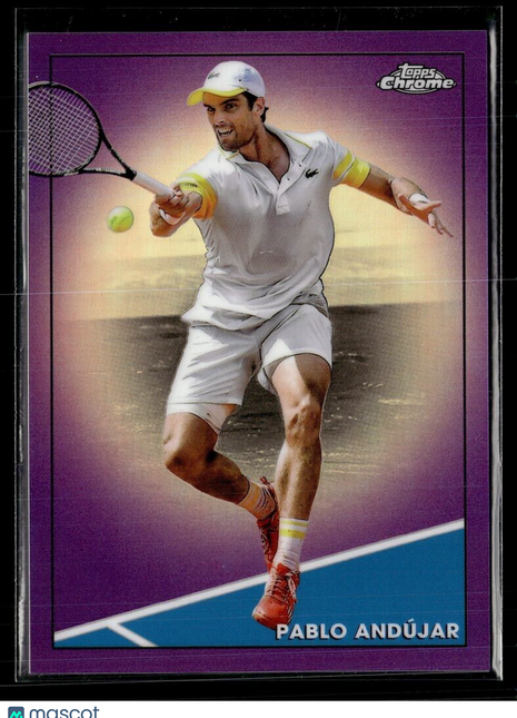 2021 TOPPS CHROME TENNIS PURPLE /199 1 Pablo Andújar