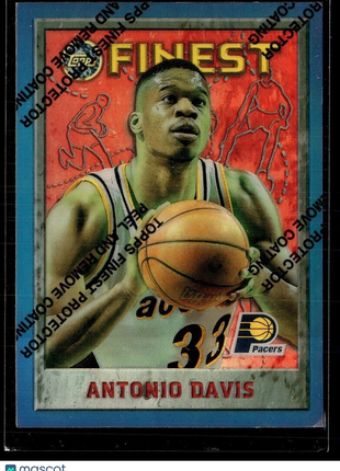 1995-96 FINEST REFRACTOR UNPEELED ANTONIO DAVIS PACERS