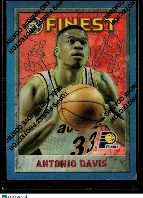 1995-96 FINEST REFRACTOR UNPEELED ANTONIO DAVIS PACERS