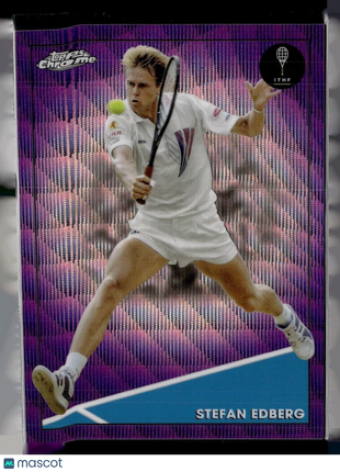 2021 TOPPS CHROME TENNIS PURPLE WAVE /199 22 Stefan Edberg