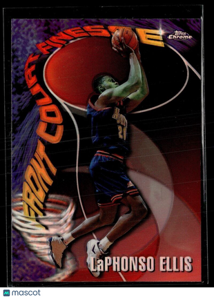 1998-99 TOPPS CHROME FRONT COURT FINESESE REFRACTOR LAPHONSO ELLIS NUGGETS