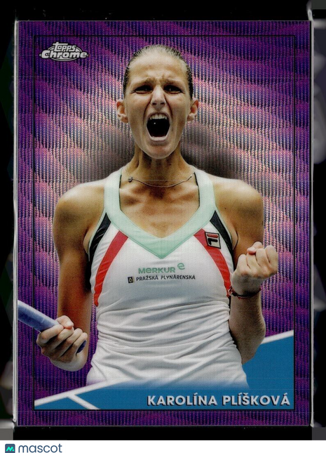 2021 TOPPS CHROME TENNIS PURPLE WAVE /199 55 Karolína Plíšková