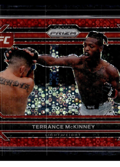 2023 PRIZM UFC RED ORBIT ROOKIE /99 TERRANCE MCKINNEY