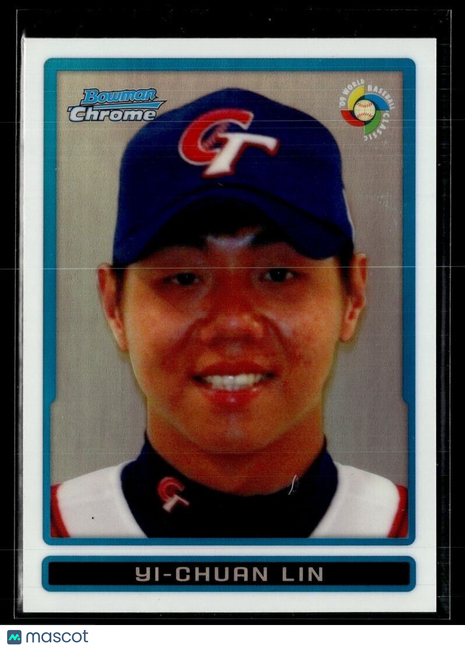 2009 BOWMAN CHROME REFRACTOR /500 WBC YI-CHUAN LIN