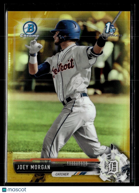 2017 BOWMAN CHROME GOLD /50 1ST PROSPECT JOEY MORGAN TIGERS