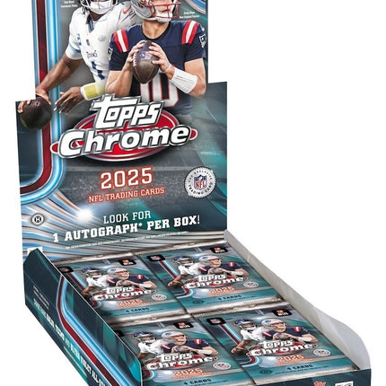 1x 2025 TOPPS CHROME HOBBY BOX / 5x 2025 TOPPS CHROME BLASTER BOXES / 2025 TOPPS CHROME BLACK HOBBY PYT BREAK #1