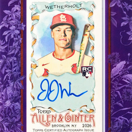 FULL CASE PYT 2026 MLB - Allen & Ginter Hobby Release Day Break